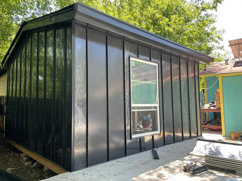 Black standing seam metal wall panels for Roof Inspection in Newark